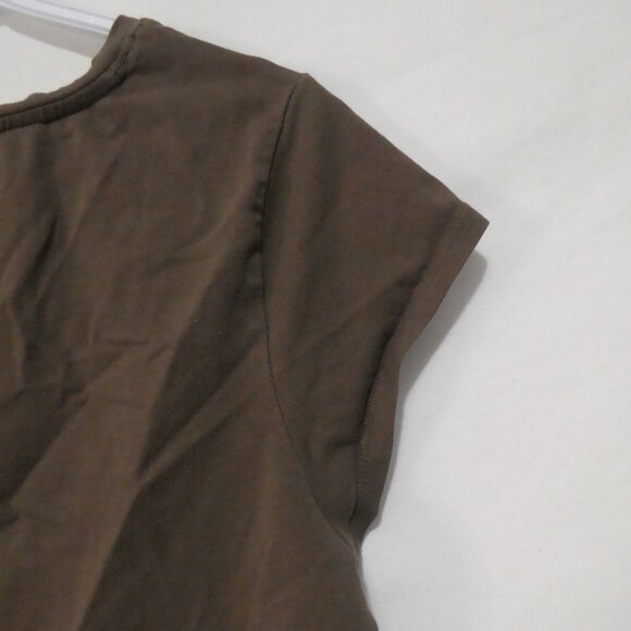 THYME Maternity | xl - extra large | Classic Brown Short Sleeve T-Shirt - Picture 10 of 12